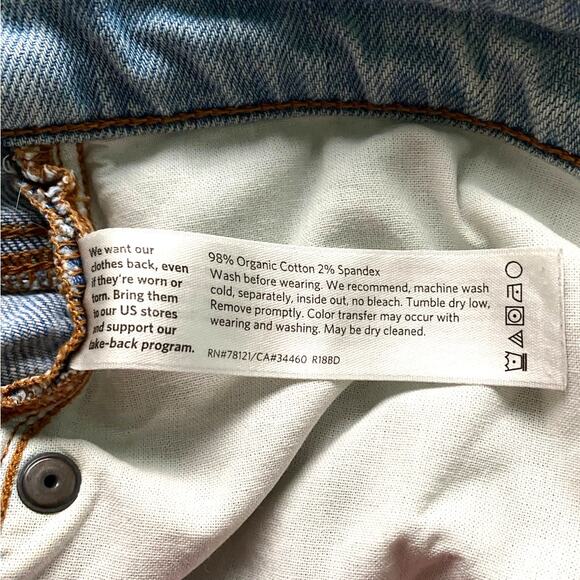 Eileen Fisher Women's Organic Cotton Light Blue Denim Stretch Jeans 4X29 - EUC - Picture 6 of 15